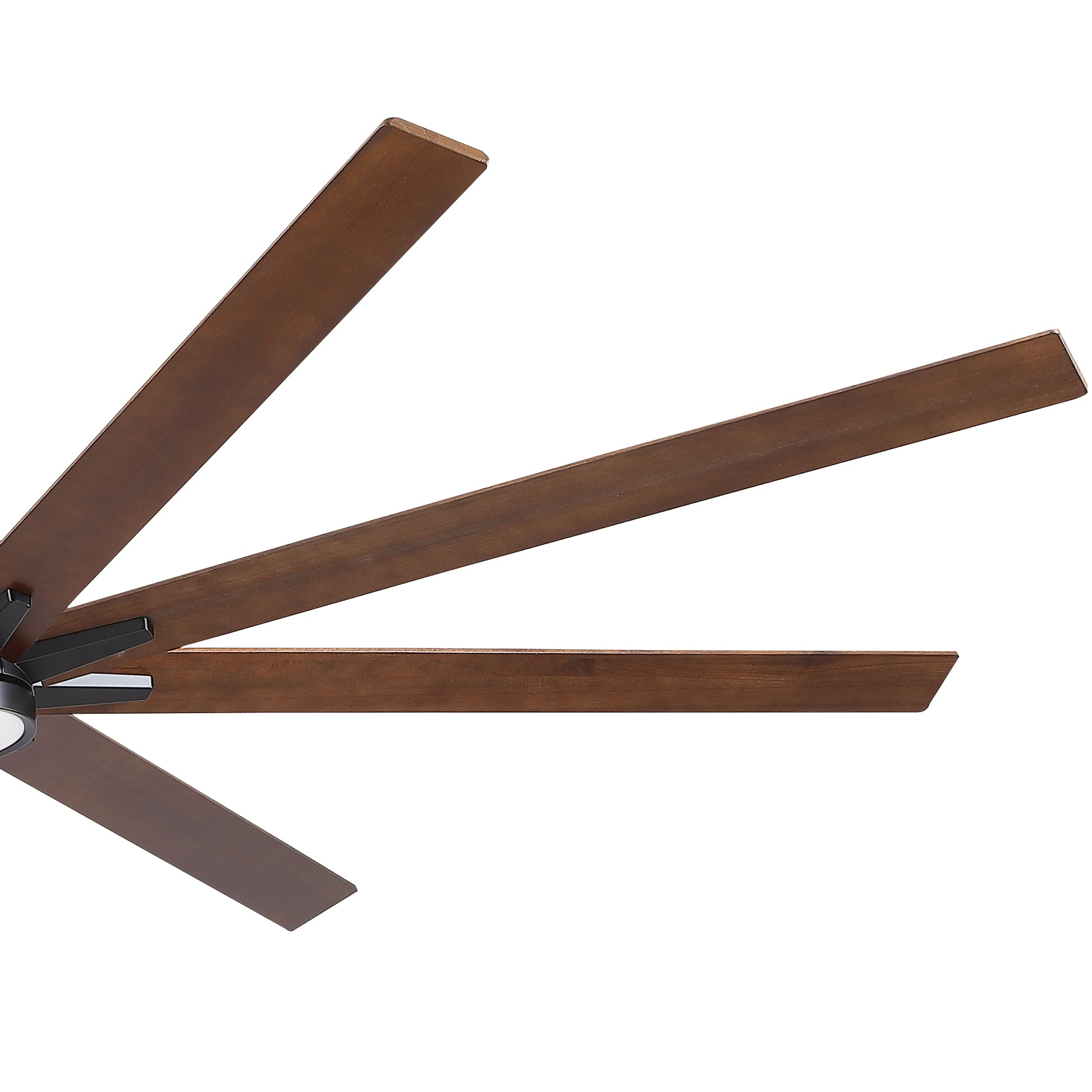 84" Black Lowe Profile Ceiling Fan With Light Black Plywood