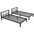 Twin Over Twin & Twin Bunk Beds For 3, Twin Xl Over Twin & Twin Bunk Bed Metal Triple Bunk Bed, Black Black Metal