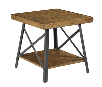 Douglas Brown End Table Brown Solid Wood
