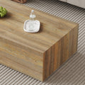Elevate Your Living Space With This Modern Mdf Coffee Table That Showcases Smooth, Light Wood Color Texture Patterns. It Is Characterized By Stylish Design.39.3*23.6*12 Wood Mdf