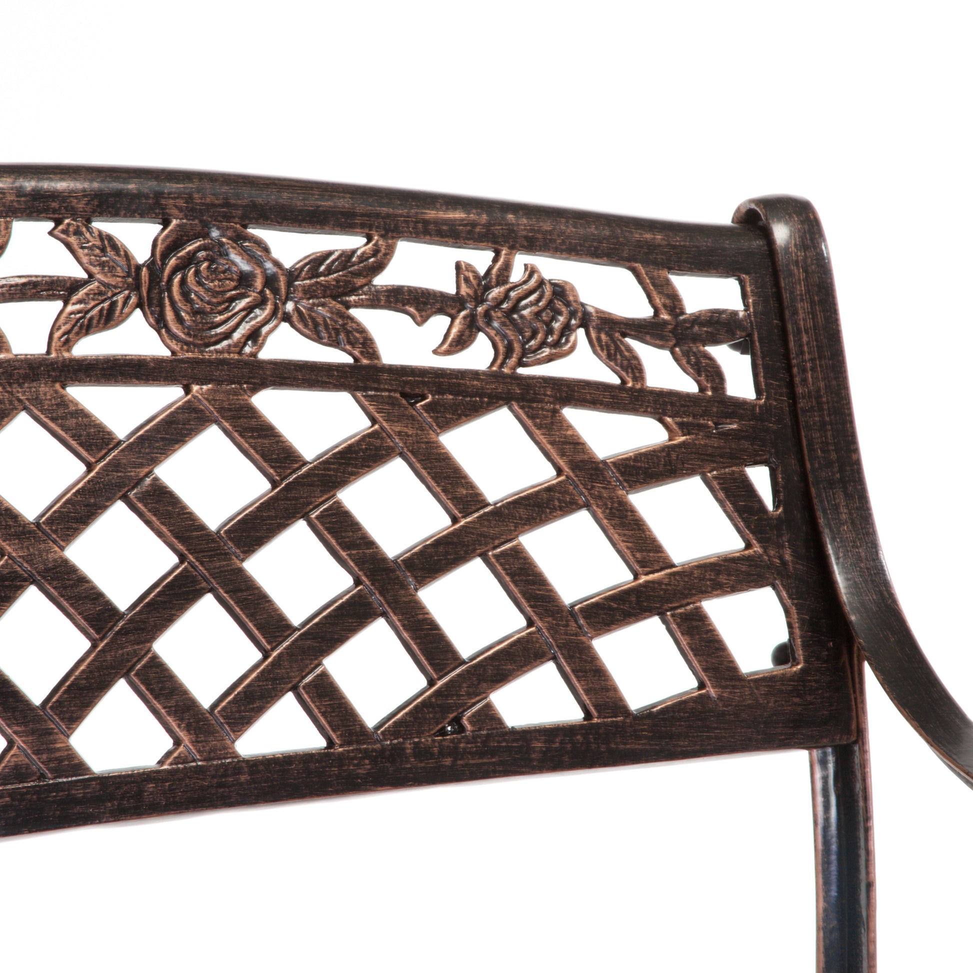 Tahoe Cast Bench Copper Aluminium