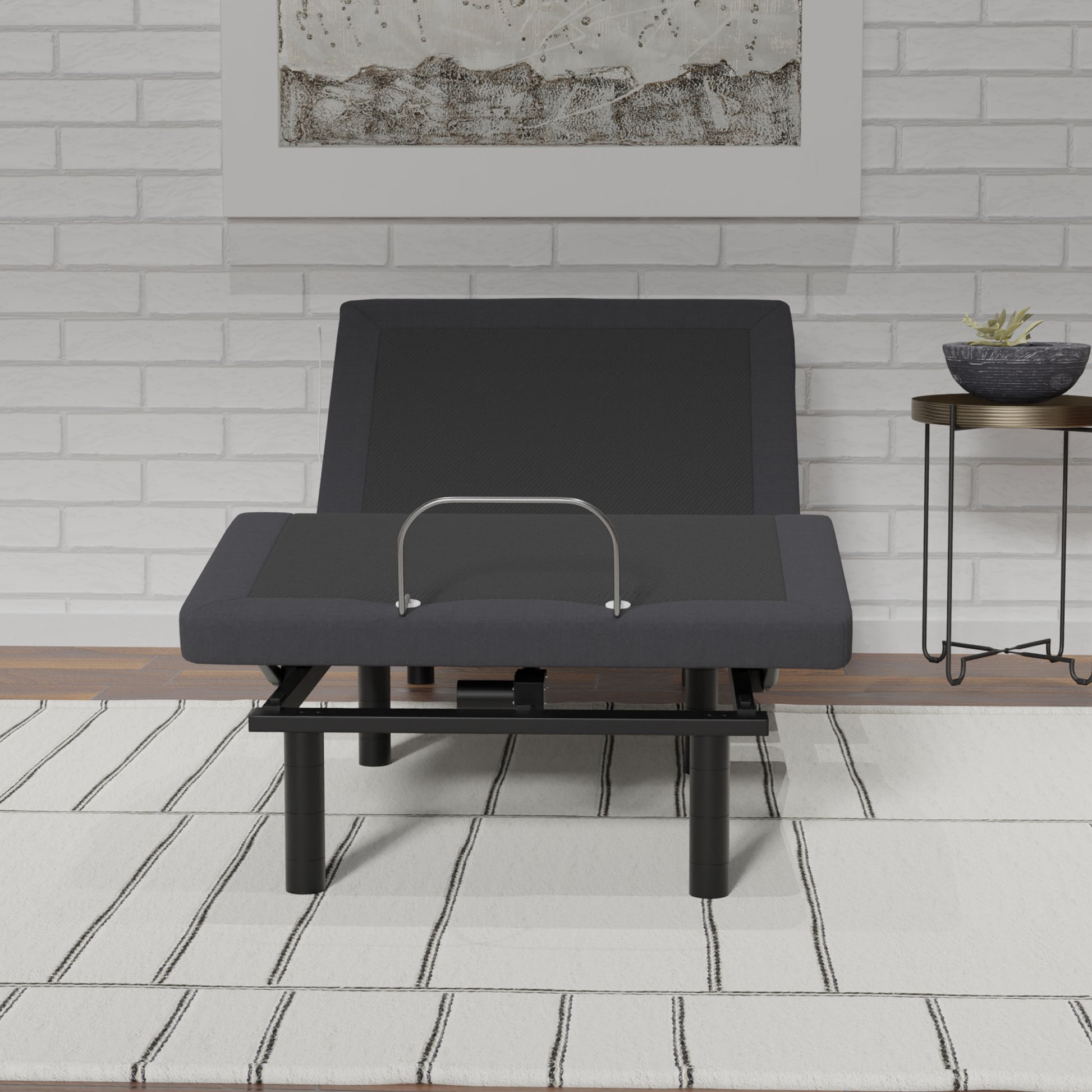 Model G2 Adjustable Base Twin Long: Voice Command, Glide Tech, Led Lights, Zero Clearance Twin Xl Dark Grey Metal