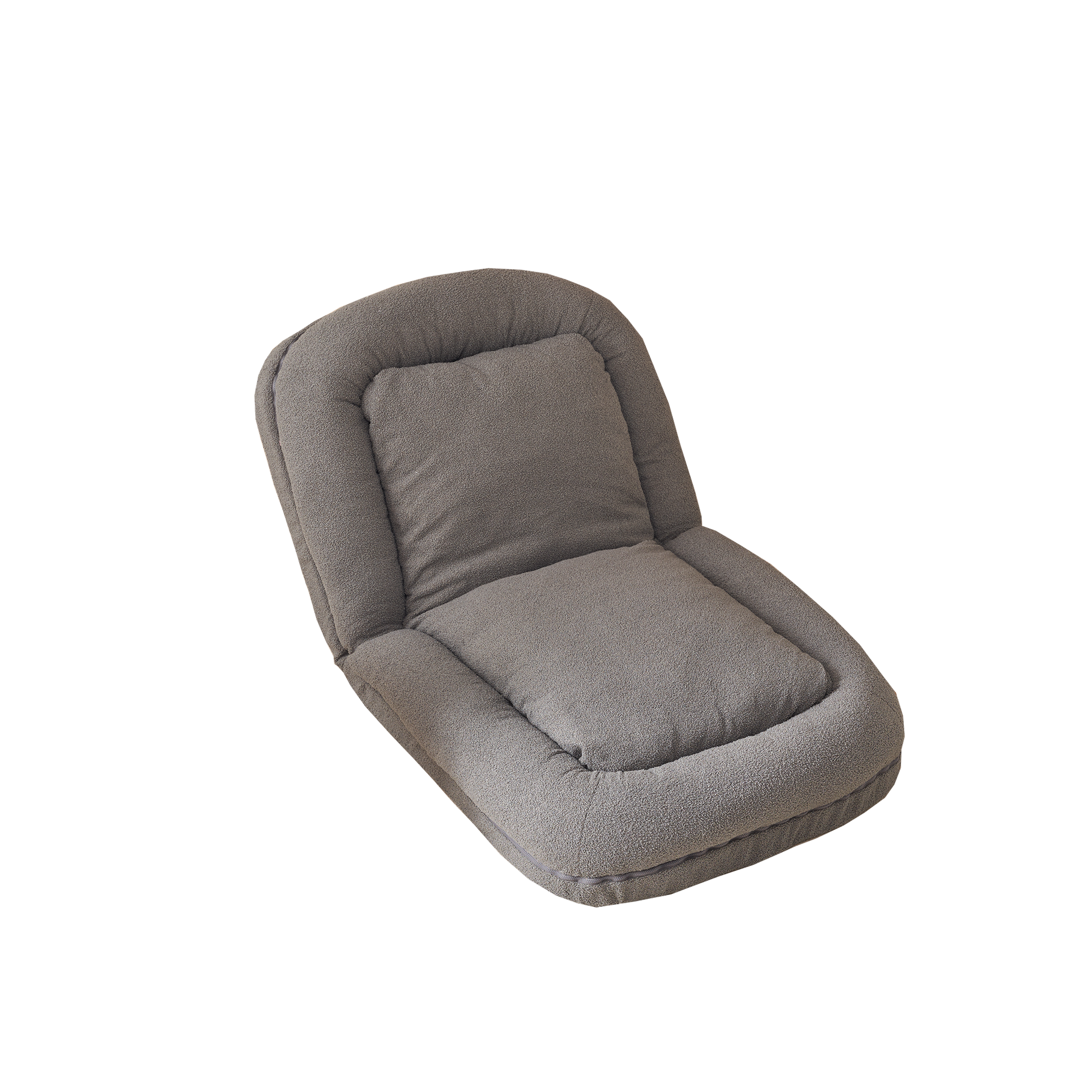 Triple Fold Down Sofa Bed,Gy Grey Metal Cotton Metal