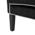 Club Chair Black Velvet
