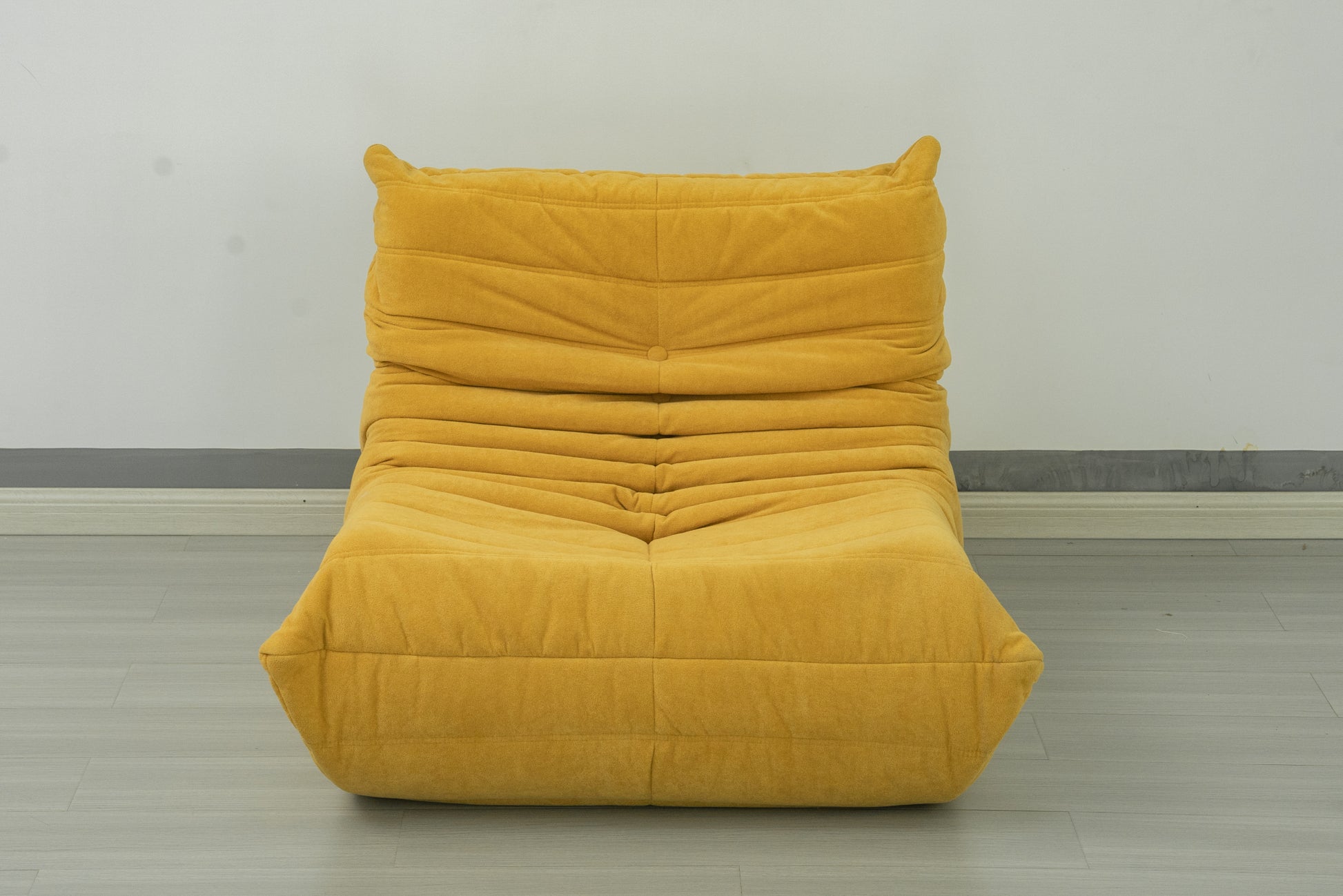Floor Sofa Bean Bag Chair For Adults Fireside Bean Bag Lounger Memory Foam Chair For Home, Office, Apartment Or Gaming Venue Yellow Polyester Primary Living Space Firm Art Deco Armless Foam Polyester Blend