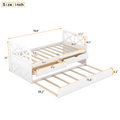 Multi Functional Daybed With Drawers And Trundle, White Box Spring Not Required Twin White Wood Daybeds Pine