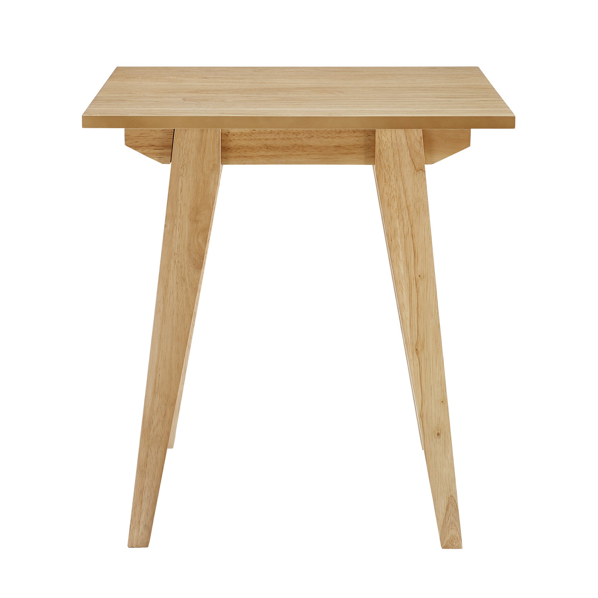 Japandi Minimal Solid Wood Side Table English Oak Light Brown Mdf Mdf