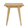 Japandi Minimal Solid Wood Side Table English Oak Light Brown Mdf Mdf