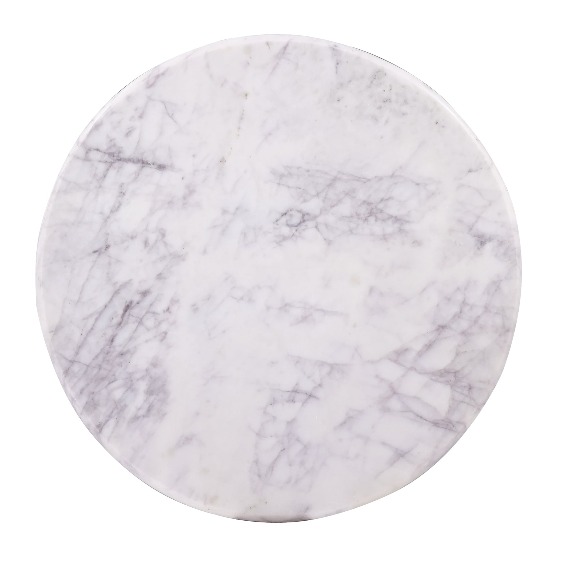 Luxurious Round Mable Topped Pedestal Coffee Table, Living Room Sofa Side Table, White Black Black White Primary Living Space Industrial Freestanding Mango Coffee & End Tables Round Marble,Solid Wood Pedestal