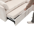 United We Win Furniture, Modular L Shaped Sofa, Modular Long Sofa With Reversible Chaise Lounge, Sofa Bed, Sleeper Sofa, Modular Sofa Combination With Storage Seats. Beige Velvet 3 Seat