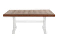 Formal White Dining Room Wooden 1Pc Rectangle Dining Table W Leaf Elegant Design Furniture White Seats 6 White Dining Room Classic,Contemporary,Traditional Rubberwood Rectangular Rubber Wood,Solid