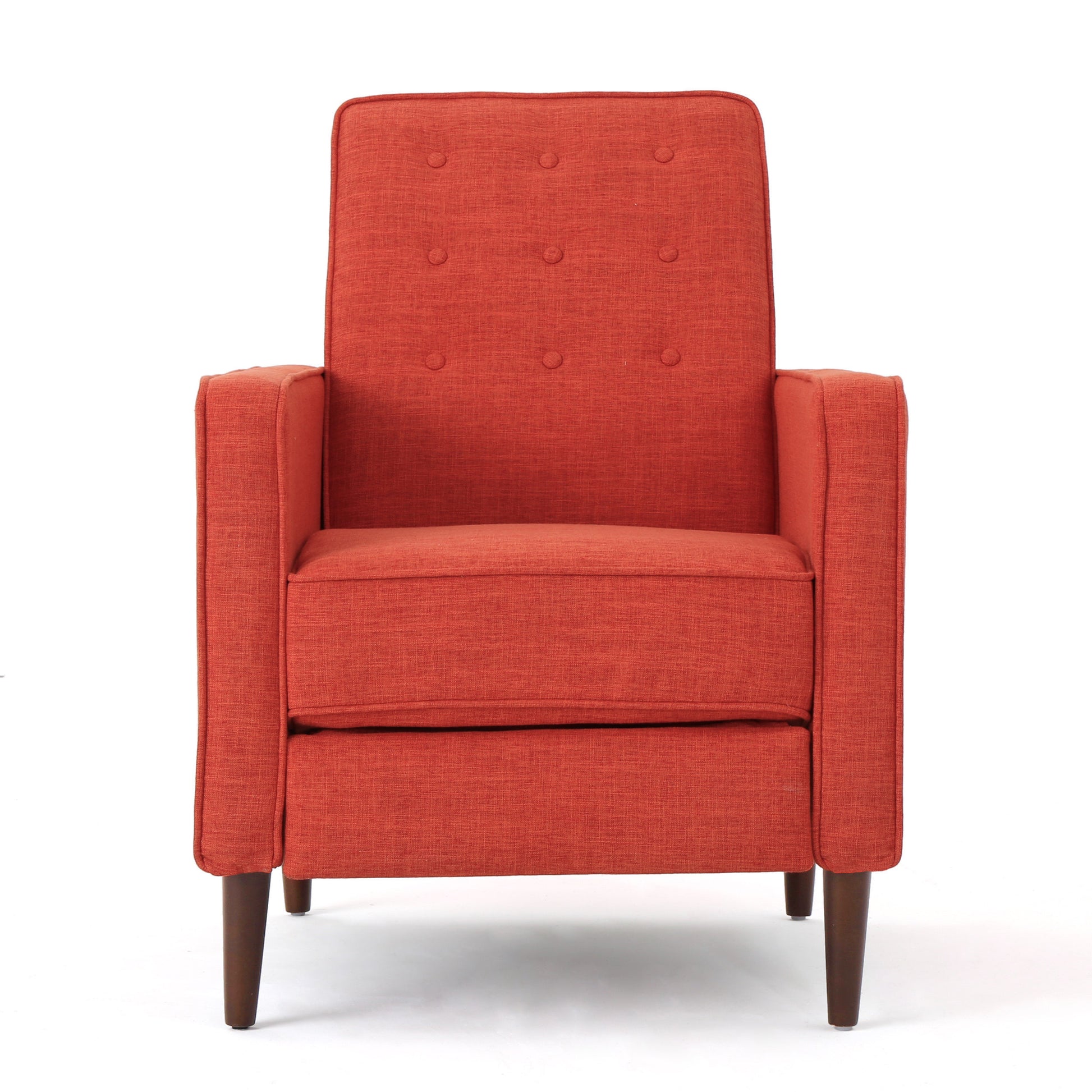 Recliner Orange Fabric