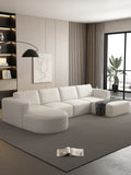 104.32*70.86 Modular Sectional Sofa Sleeper Couch, Sectional Sofa With Chaise And Ottoman, Convertible U Shaped Modular Sofa Set. Compressed Sponge, White. Combo A B C D White Primary Living Space Soft Minimalist,Modern Foam Spring 5 Seat