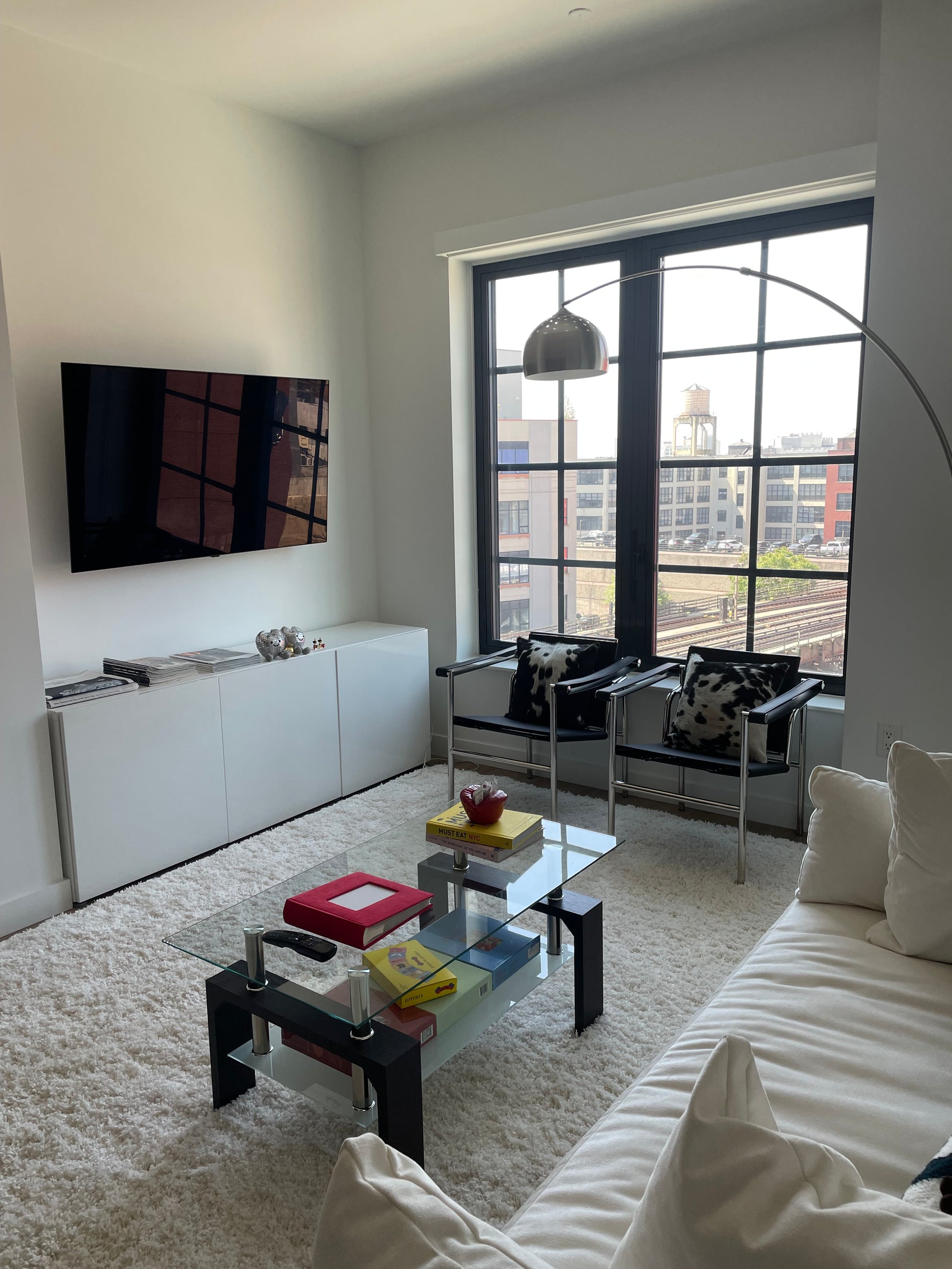 81"H Steel Modern Arch Floor Lamp Brushed Nickel Table&Floor Lamps Modern Led Living Room Metal Metal