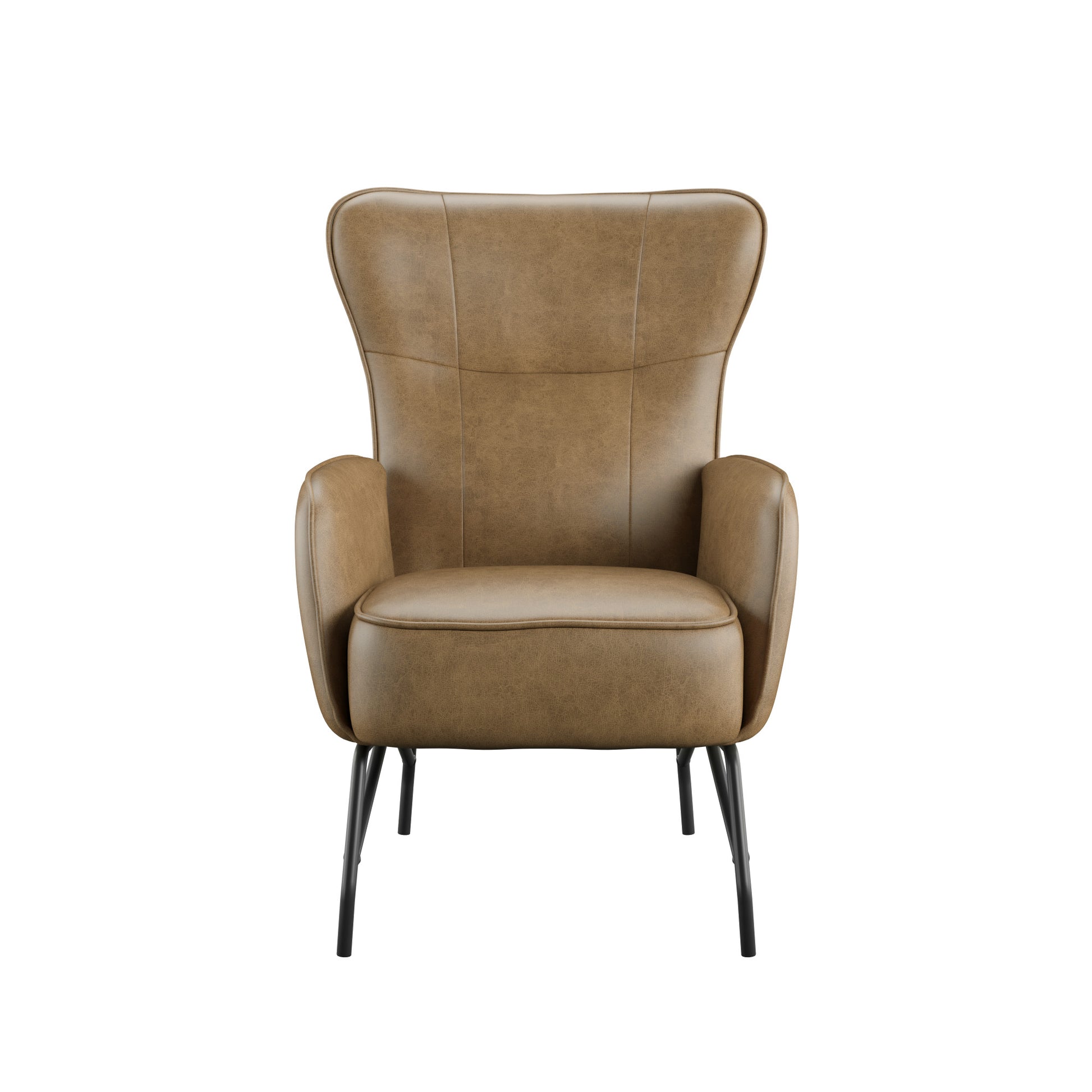 Graham Brown Accent Chair Brown Foam Engineered Wood