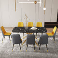 Large Modern Minimalist Rectangular Dining Table With 0.39 