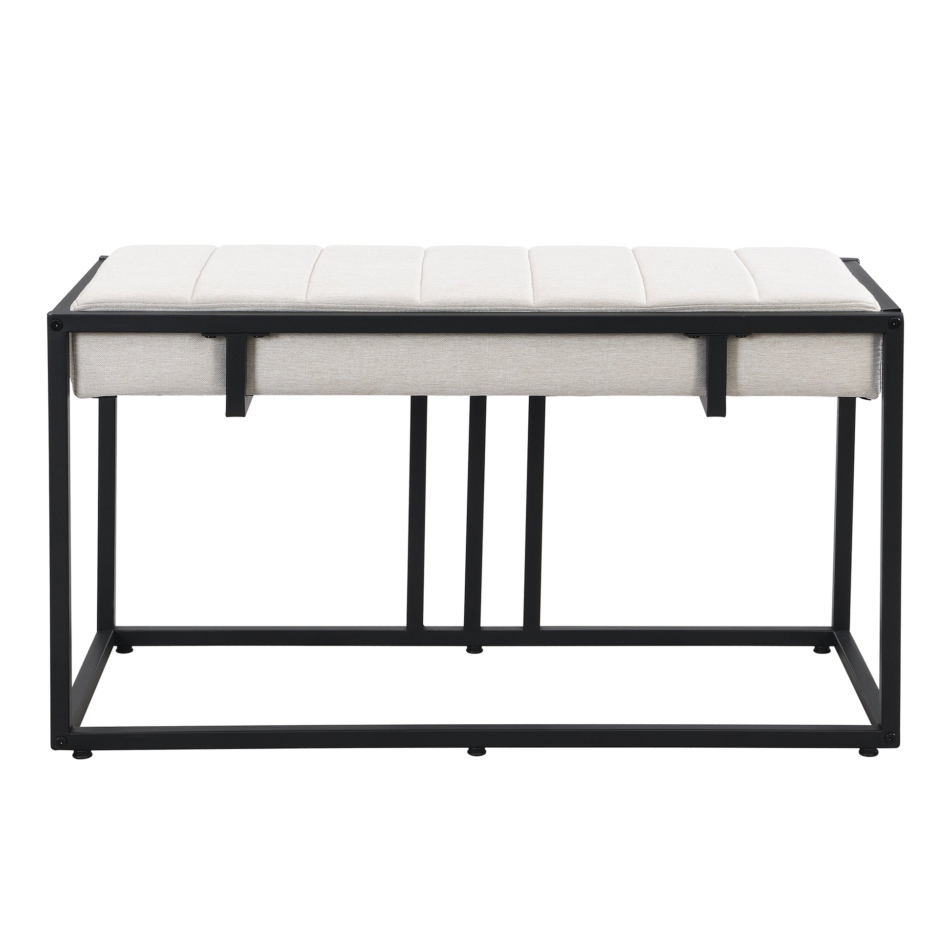 Modern Faux Marble 6 Piece Dining Table Set,60Inch Metal Kitchen Table Set With Upholstered Dining Chairs And Bench, Black Metal Dining Room Bench Seating Rectangular Dining Table With Chair And Bench Metal Wood Black Seats 6 60 Inches Farmhouse Trestle