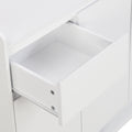 Sleek And Contemporary Shoe Cabinet With Adjustable Shelves, Minimalist Home Organizer With Solid Wood Legs, Storage Sideboard For Entryway, Living Room, White White Primary Living Space Particle Board