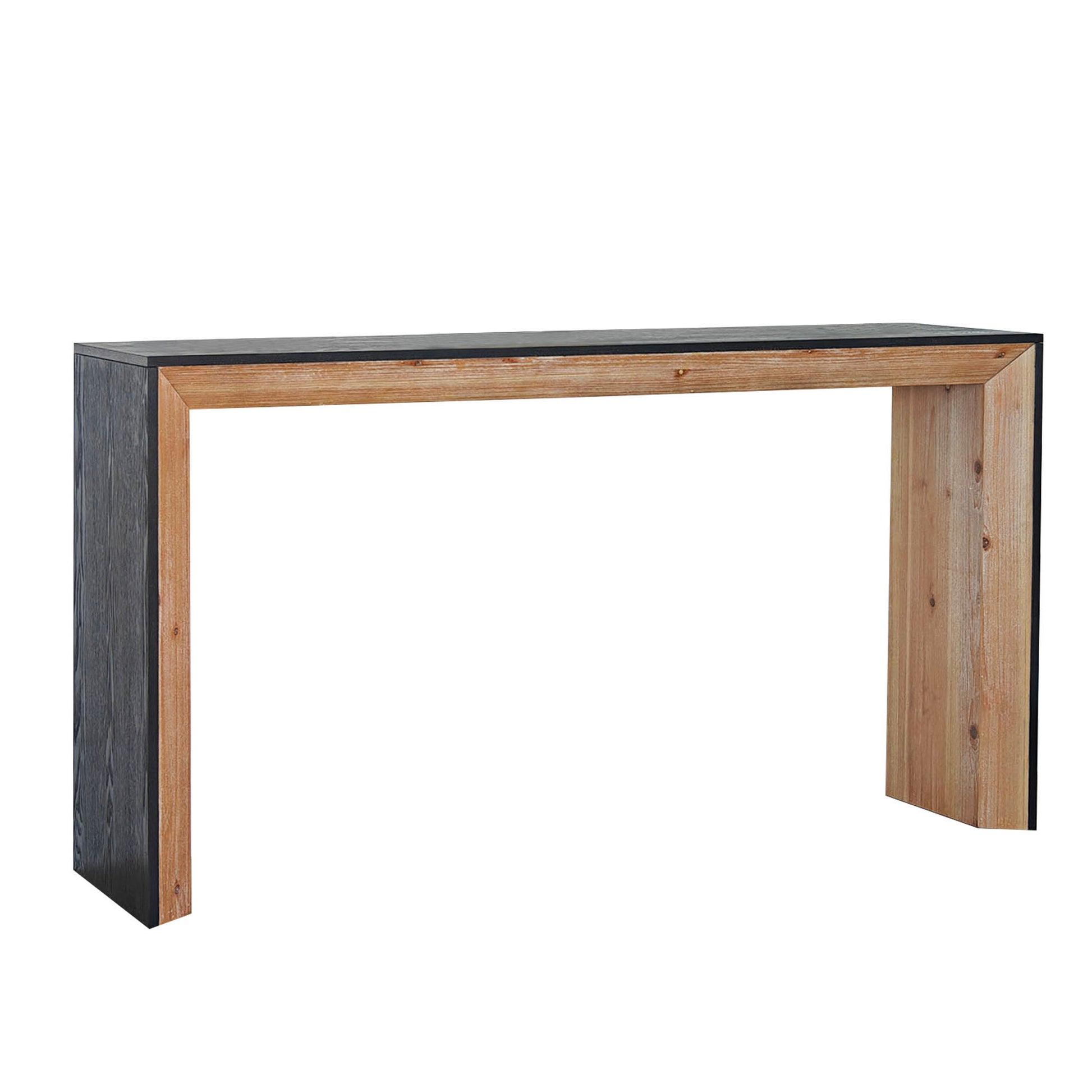 Black Natural Wooden Console Table Narrow Entryway Table Modern Couch Table Small Entry Way Tables, Easy Assembly, Multi Colors Black Natural Distressed Finish Desk Top Dining Room Mix Match,Modern Floor Mount Rectangular Console Tables Powder Coated