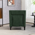 Coolmore Modern Accent Chair,Upholstered Armchair With Scooped Arms For Bedroom,Apartment,Studio,Office,Waiting Room Emerald Corduroy Emerald Foam Corduroy