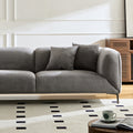 Wks2G Light Gray Sofa Can Be Placed In The Studio, Living Room, Attic Multiple Scenes, Modern Style Simple Fashion, Size 89.37* 35.43* High 28.74 Inches Gray Fabric 3 Seat
