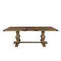Tyler 88 Inch Classic Rectangular Dining Table, Rubberwood, Natural Brown Brown Rubber Wood