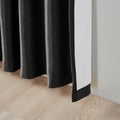 Twist Tab Total Blackout Window Curtain Panel Black 50X84