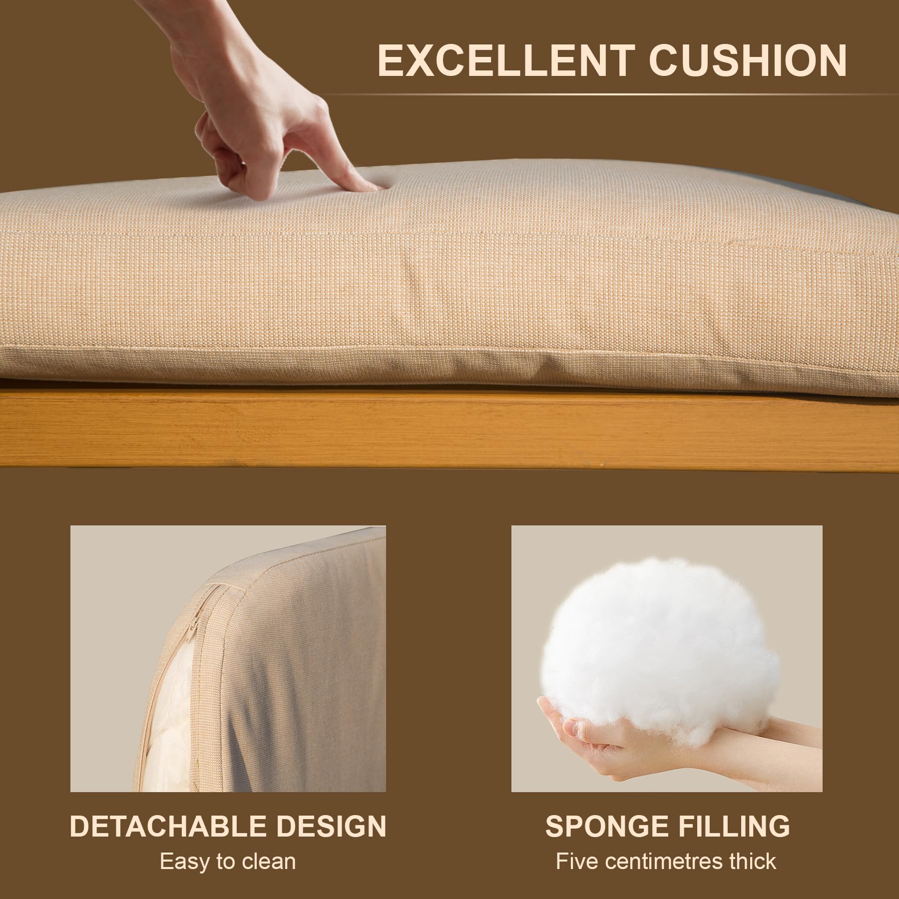 Bar Stools Set Of 2 With Arm And Backrest, Outdoor Counter Height Bar Chairs With Cushion, Aluminum Tall Bar Stools Modern Textilene Rope Boho Barstools For Garden, Pool, Patio, Kitchen Rounded Backre Yes Khaki Garden & Outdoor 2 Person Seating Group