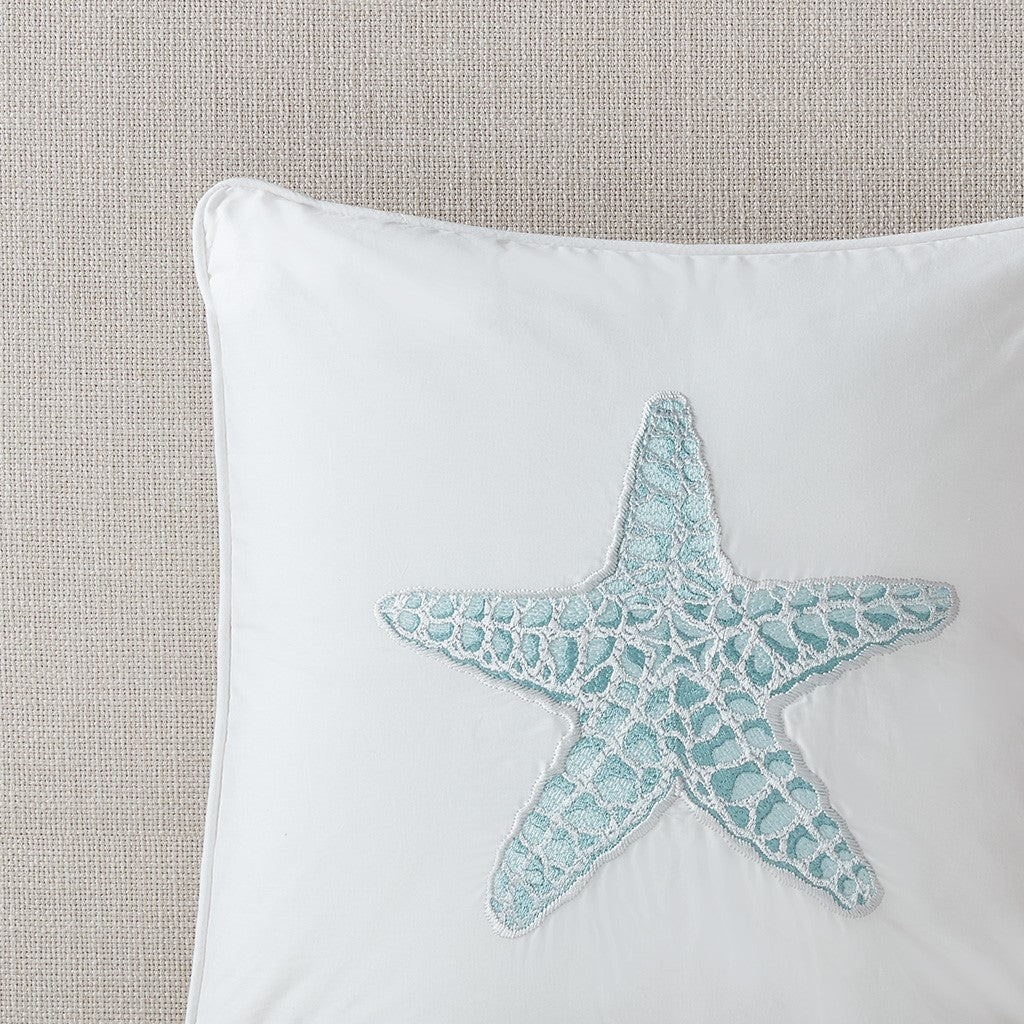 Square Pillow White 16X16" White Cotton