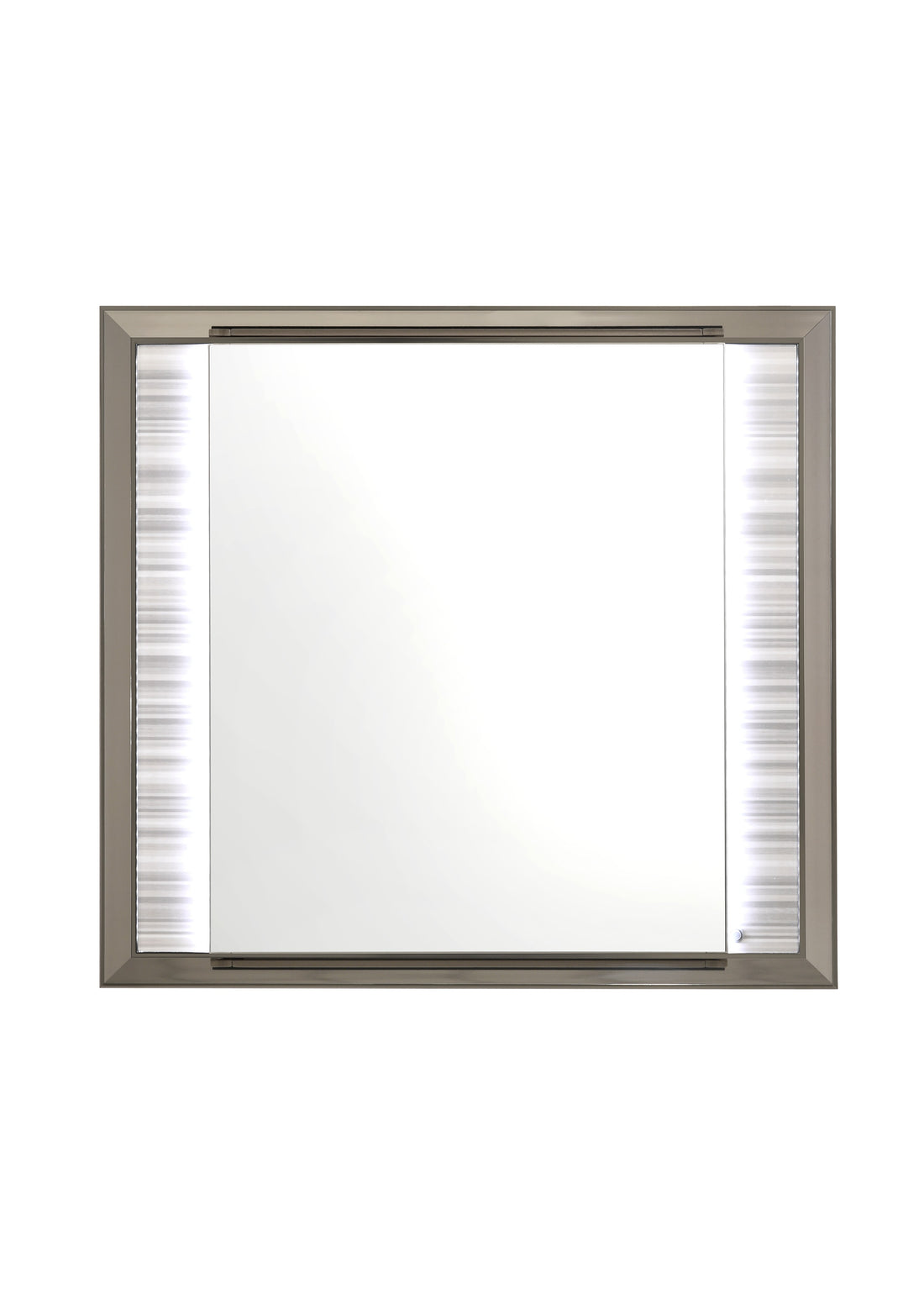 Star White Mirror With Led White Solid Wood Mdf