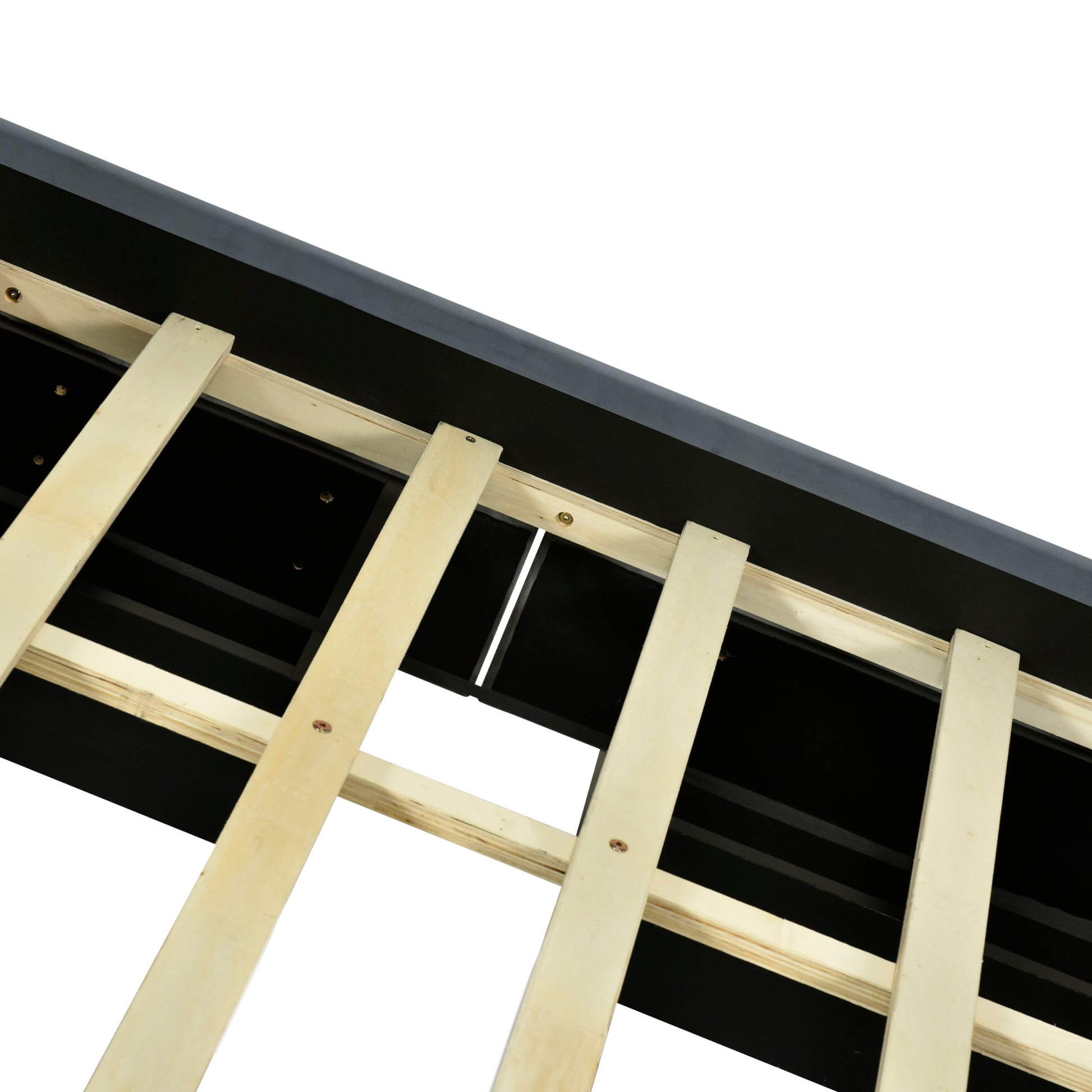 Queen Size Velvet Storage Platform Bed, With 2 Big Drawers, Twin Xl Size Trundle And Led Light, Gray Gray Velvet