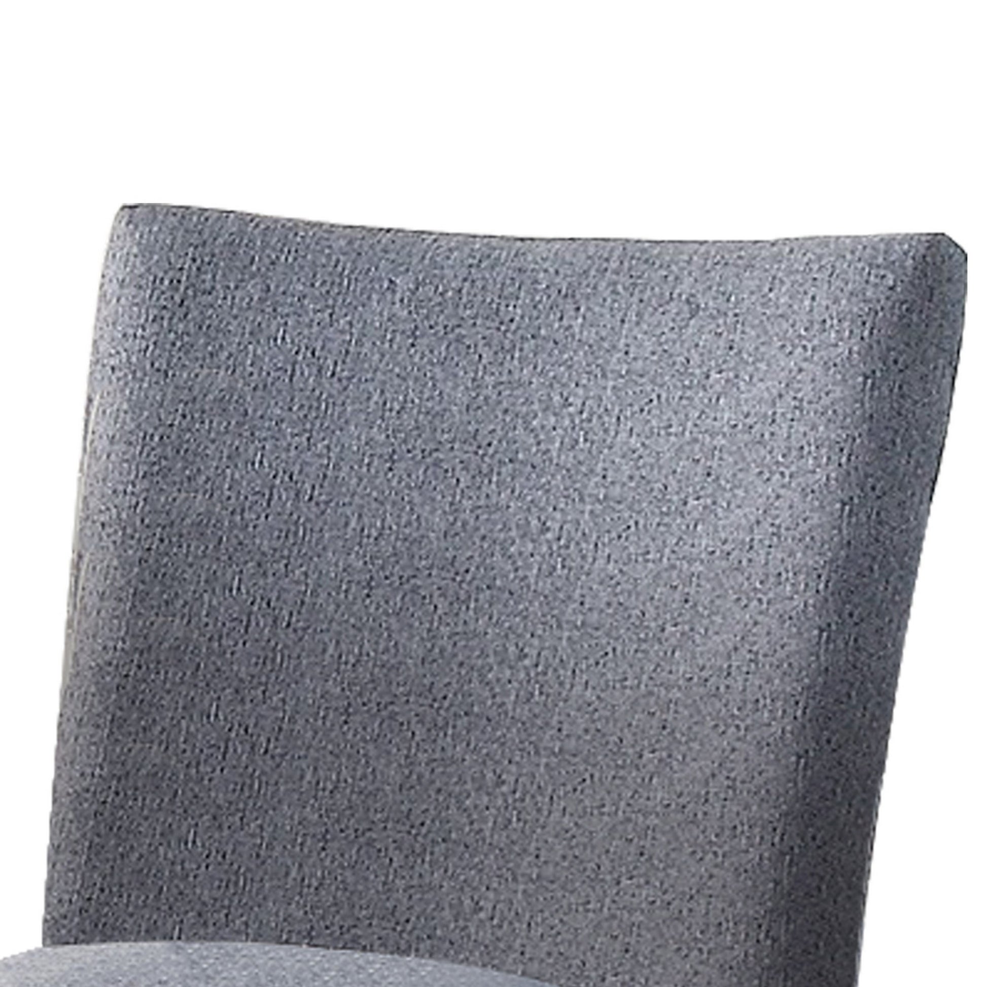 Fabric Counter Height Chairs With Curved Back, Set Of 2, Blue And Brown Blue Solid Wood