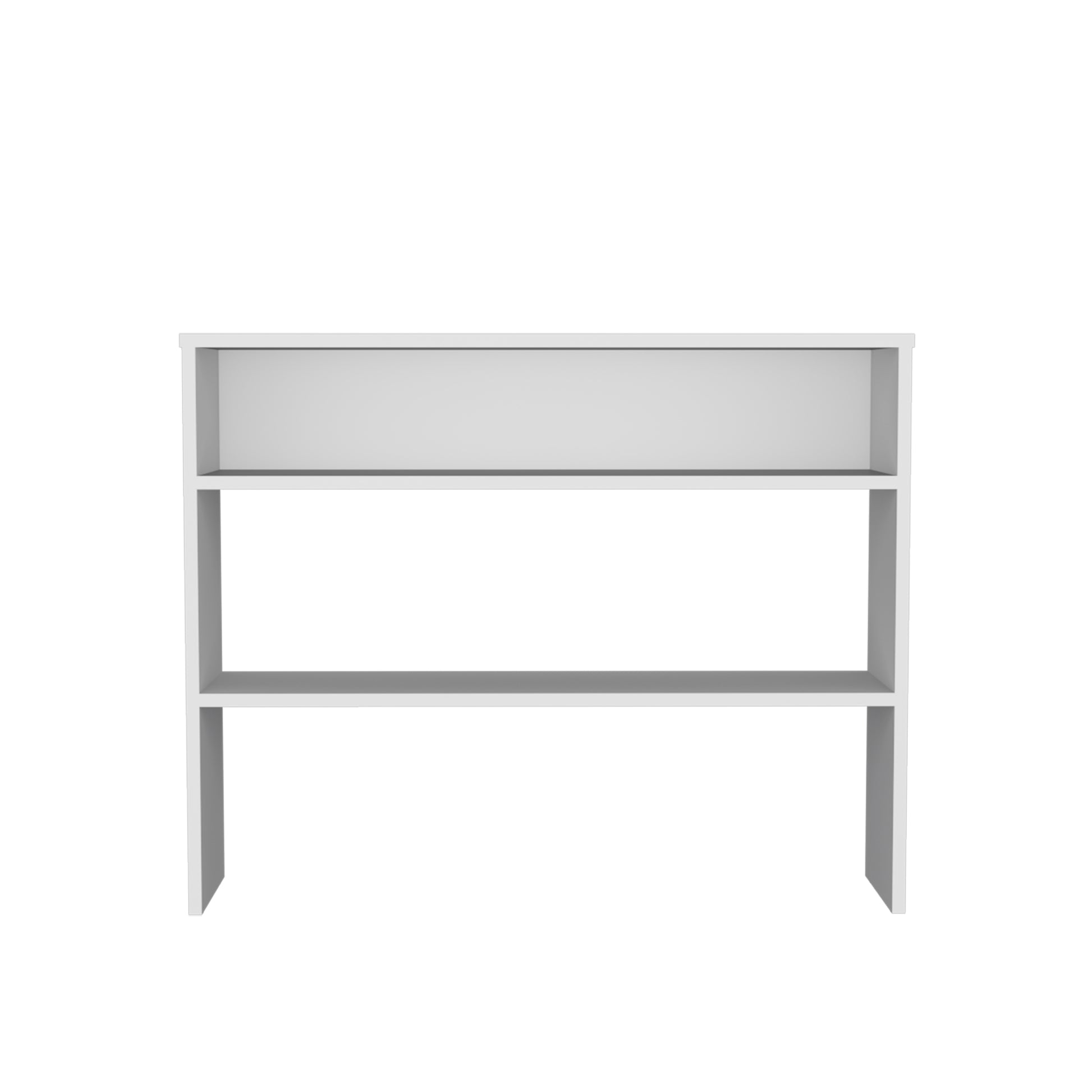 Being 39" Wide 2 Tier Shelf Narrow Console Table, Entryway Table White Primary Living Space Modern Particle Board