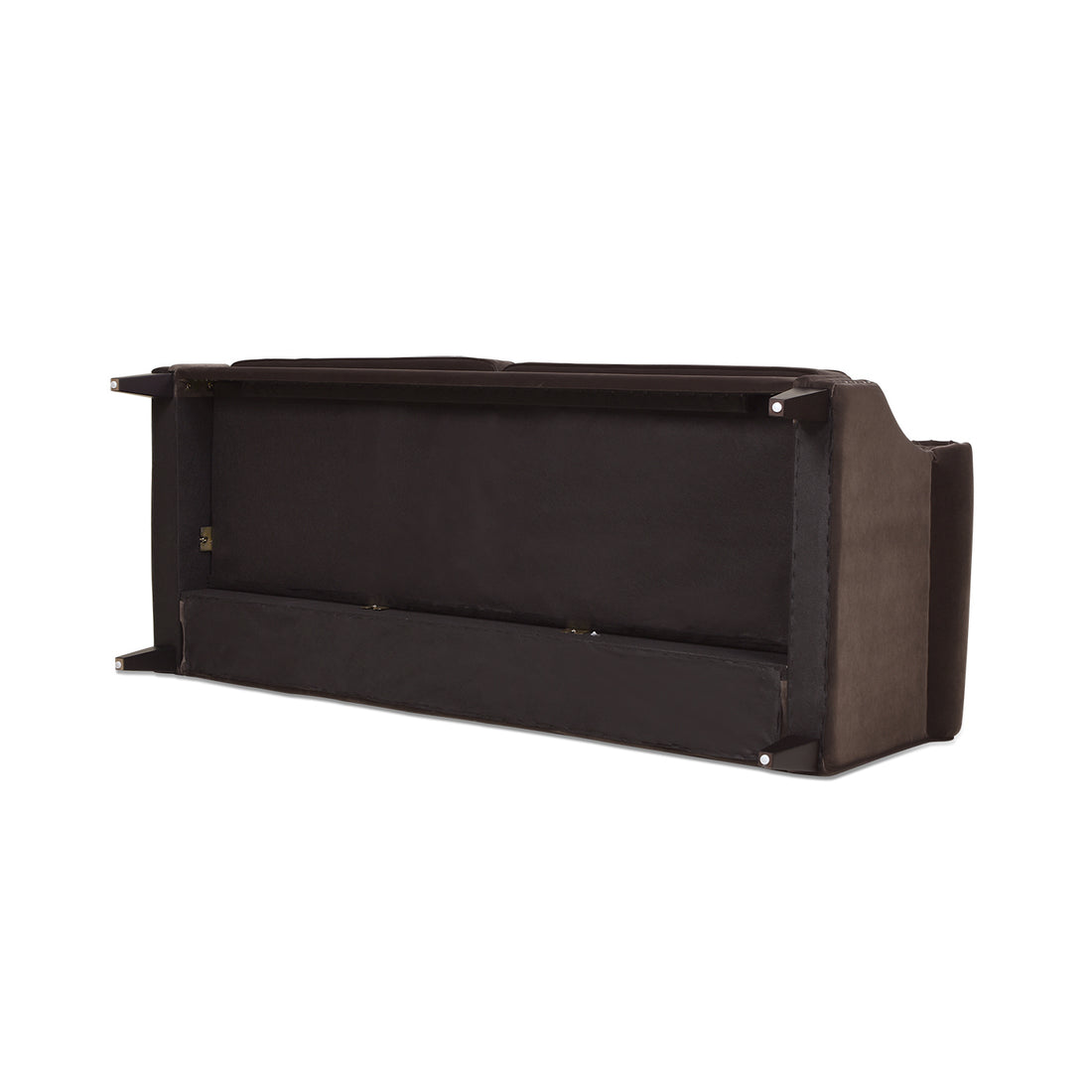 Elaine Camel Back Sofa Accents, Deep Brown Performance Velvet Brown Foam Velvet 3 Seat