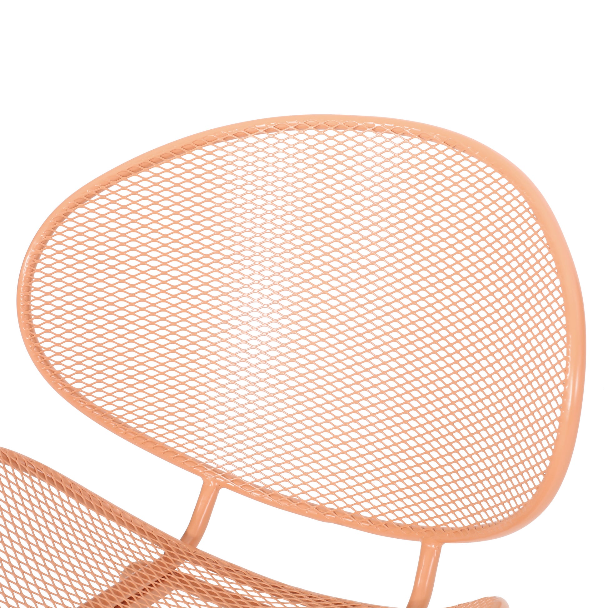 Elba Chair Set Of 2 Orange Iron