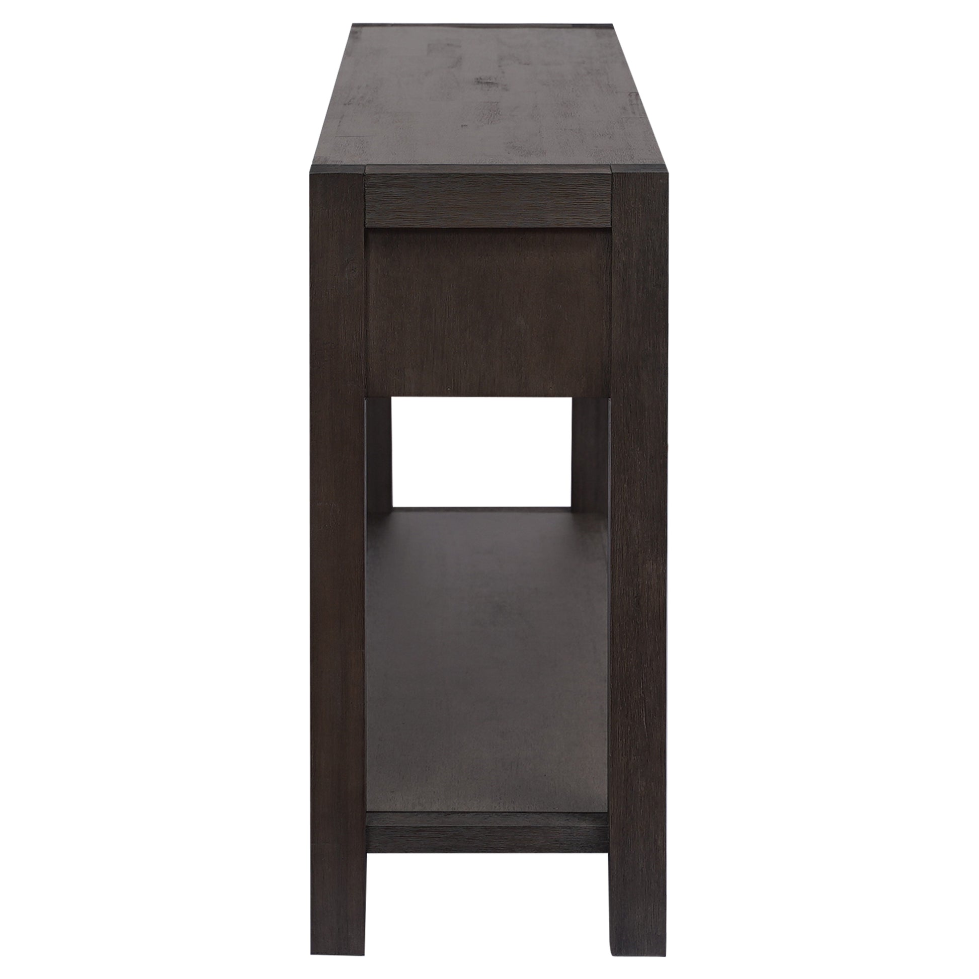 Console Table Entryway Table For Hallway Living Room With 2 Drawers And 1 Shelf Antique Brown Mdf