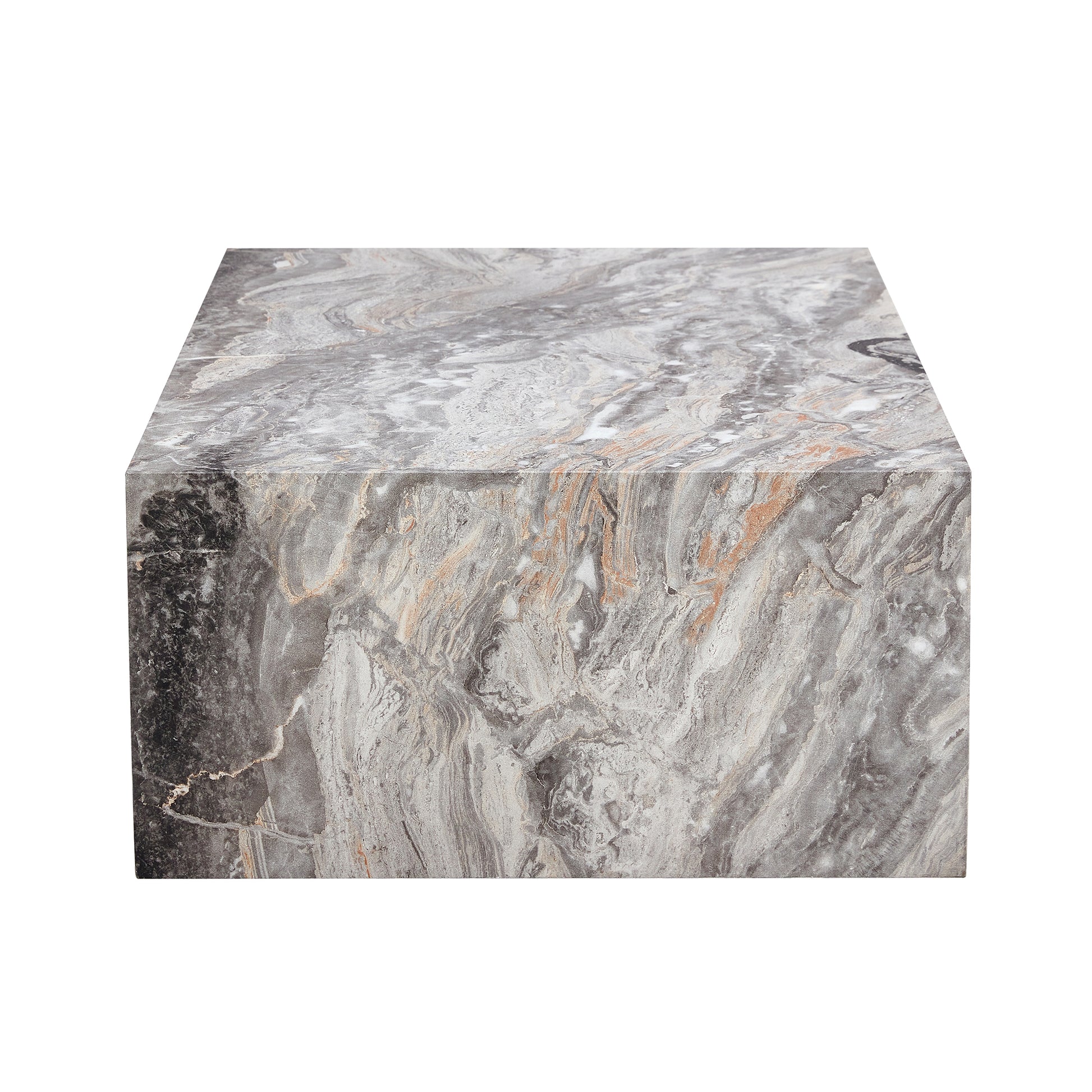 Modern Mdf Coffee Table With Grey Texture Pattern 39.3X23.6X11.8 Inches Stylish And Durable Design Grey Mdf