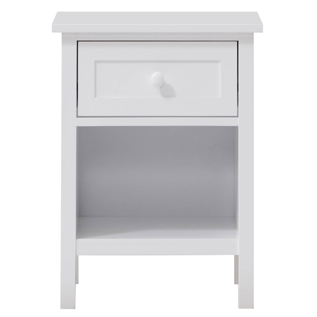 White Nightstand With Drawer White 1 Drawer Bedroom Rectangle Rustic Drawers Wood