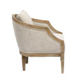 Accent Chair Beige Polyester