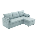 United We Win Furniture, Modular L Shaped Sofa, Modular Long Sofa With Reversible Chaise Lounge, Sofa Bed, Sleeper Sofa, Modular Sofa Combination With Storage Seats. Mint Green Chenille 3 Seat