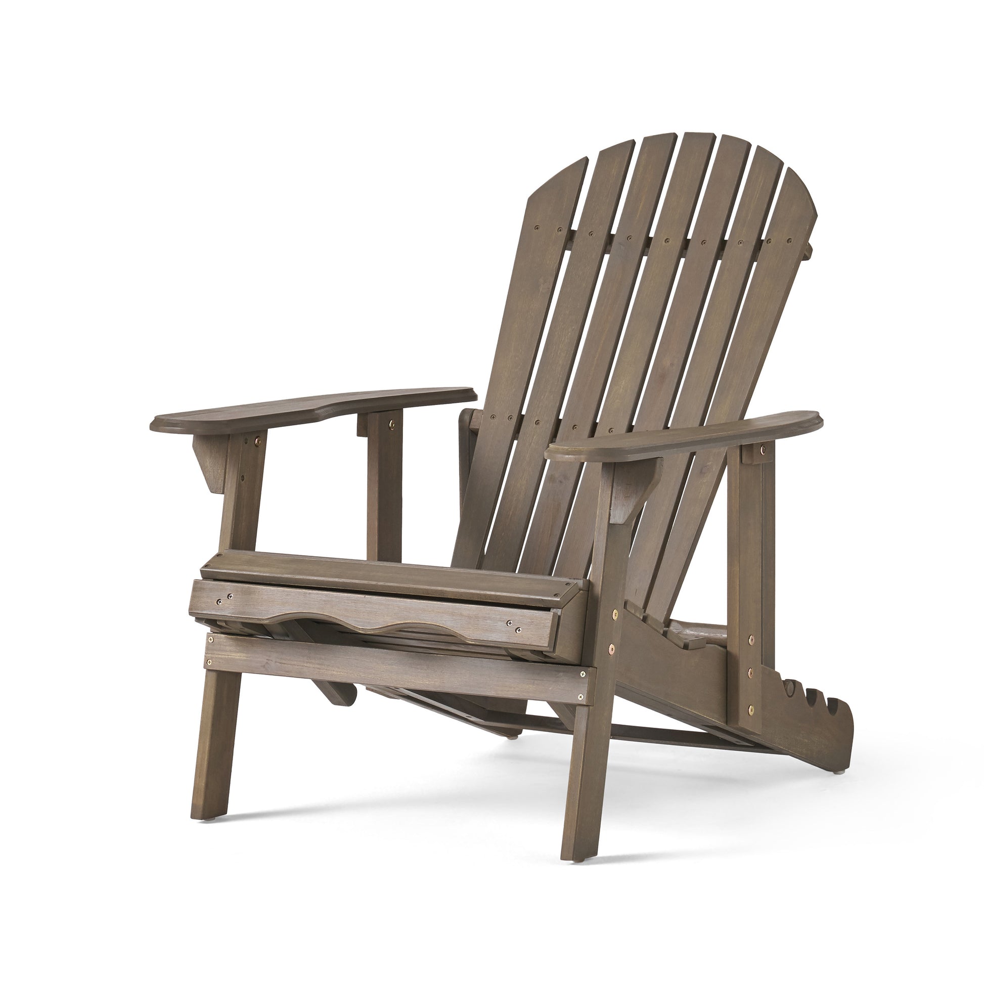 Malibu Reclining Adirondack Chair Grey Acacia Wood