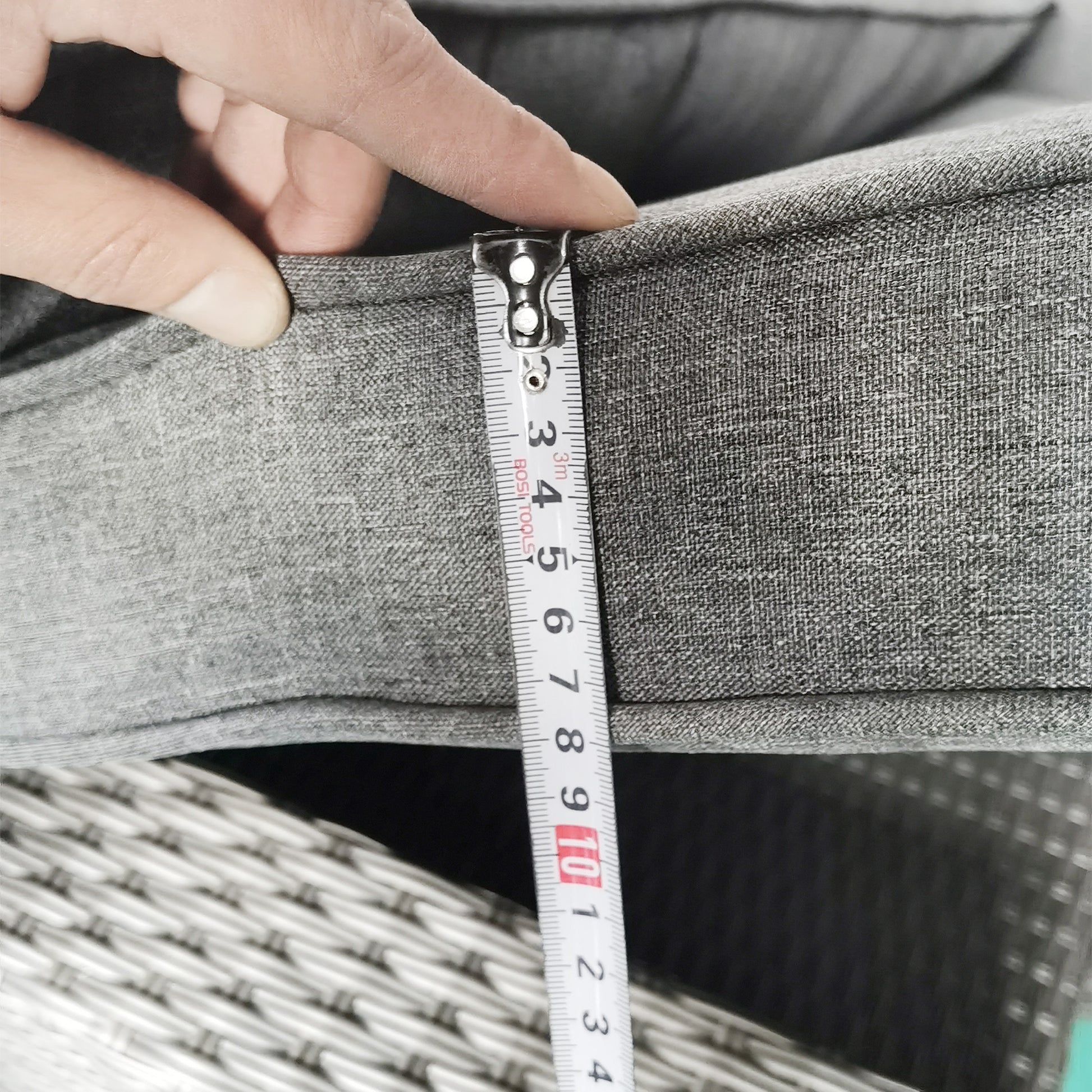 Outsunny Patio Wicker Loveseat With Cushions, 2 Seat Outdoor Pe Rattan Couch, Sofa With Throw Pillows For Porch, Backyard, Garden, Poolside, Gray Gray Steel