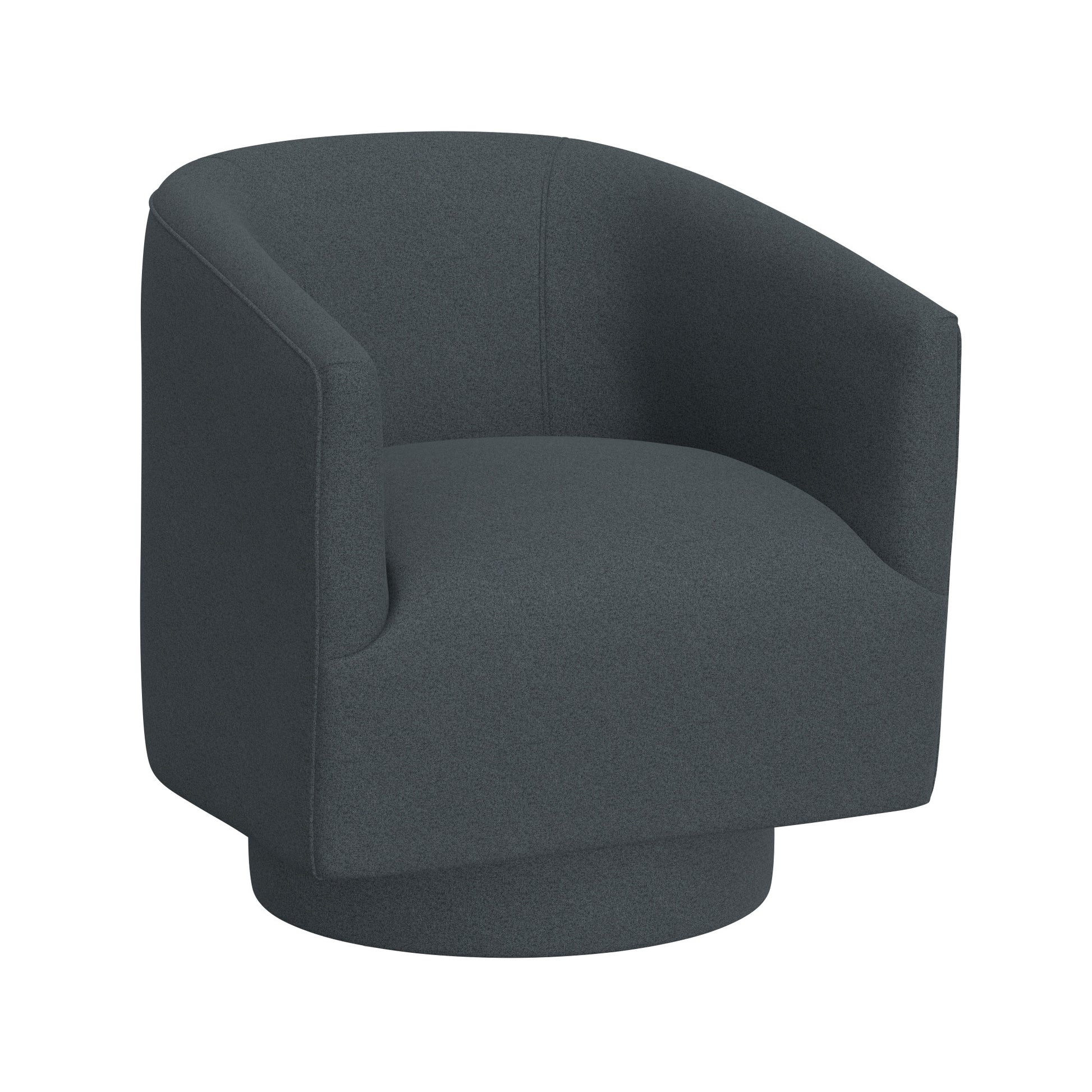 Bralin Blue Swivel Accent Chair Blue Foam Engineered Wood