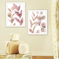 2 Piece Vignette Meadow Flora Botanicals I & Ii Framed Wall Art For Living Room, Abstract Wall Art Print For Home Decor, Bedroom Wall Art By Bluebird Multicolor Wood Paper