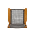 Braided Dining Chair Dark Grey Dark Grey,Teak Acacia Wood,Rope