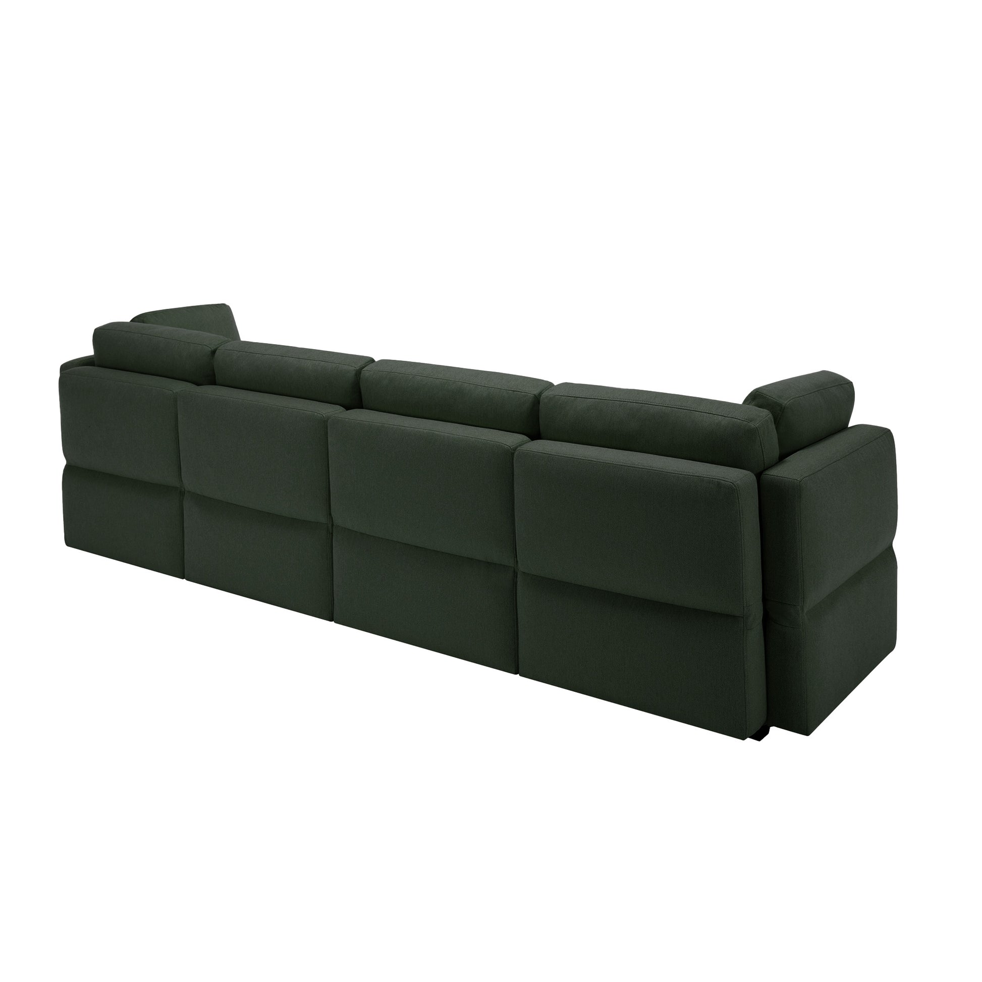 Fabric Modern Modular Sofa Couch With Storage Seats Modular Sectional Sofa 4 Seater Modular Couch For Living Room Green Green Polyester 4 Seat