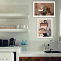2 Piece Vignette Home Sweet Home White Framed Wall Art For Living Room, Bedroom Wall Art Print For Home Decor By Billy Jacobs Multicolor Wood Paper