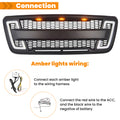 Grille For 2004 2008 Ford F150 With Led Lights Black Abs