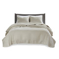2 Piece Quilt Set Cream Twin Twin Xl Twin Cream Cotton