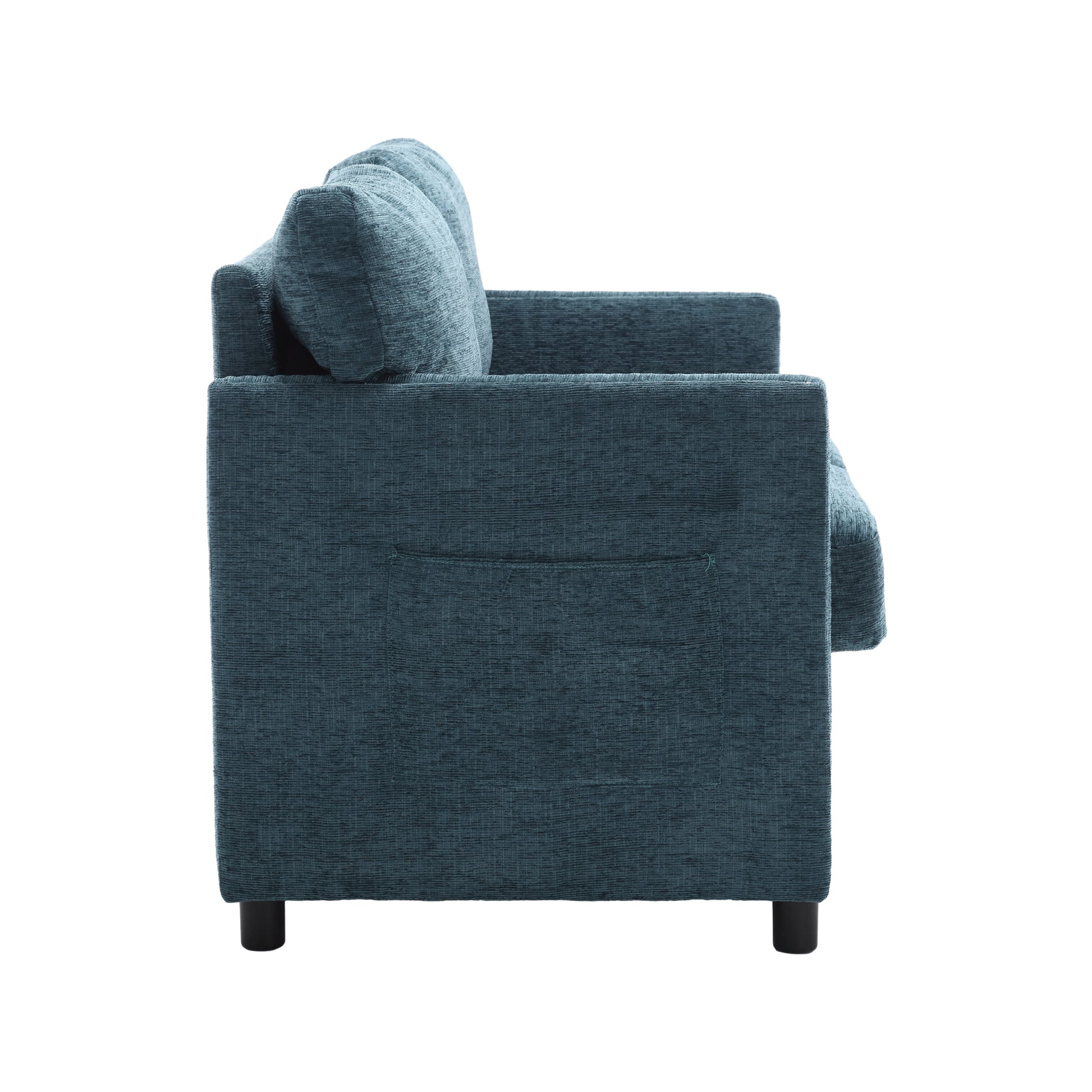 United Modern Chenille Fabric Loveseat, 2 Seat Upholstered Loveseat Sofa Modern Couch Mint Green Chenille 2 Seat